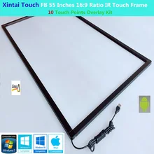 Xintai Touch 2 шт. 55 ''+ 3 шт. 43''+ 2 шт. 32 ''10 сенсорных точек 16:9 соотношение ИК сенсорная Рамка комплект Plug& Play(без стекла