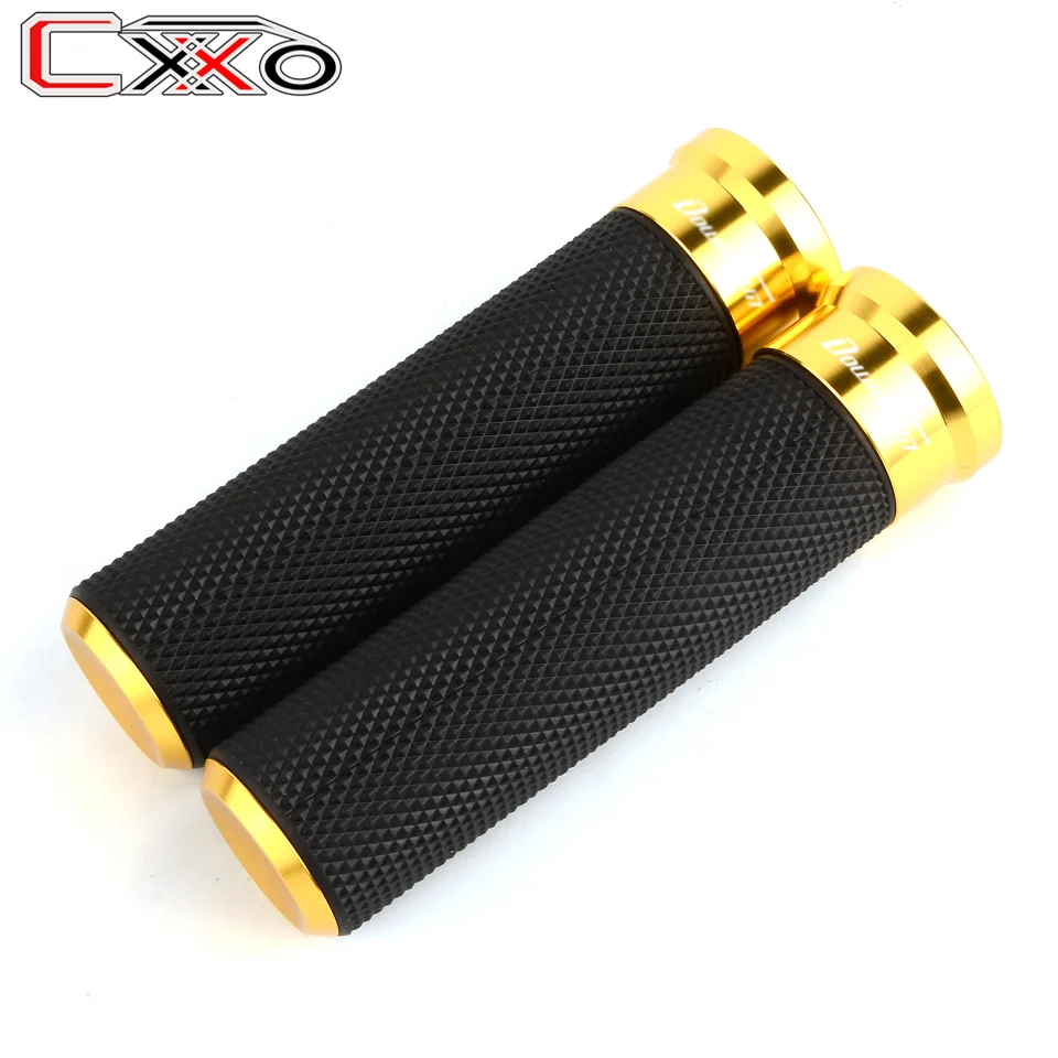 With logo DownTown Motorcycle CNC Aluminum PVC Handlebar Grips For