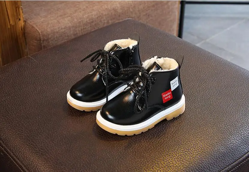 Children's plus velvet snow boots-19