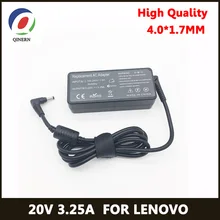 QINERN EU 20V 3.25A 65W 4,0*1,7mm AC зарядное устройство для ноутбука lenovo IdeaPad100-15 B50-10 YOGA 510-14 зарядное устройство для ноутбука адаптер питания