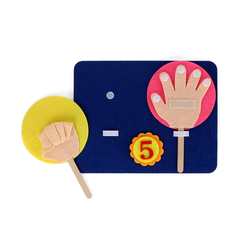  Funny Baby Counting Toys Kindergarten Teaching Aids Math Finger Numbers Set Handmade Puzzle Educati - 33012805564