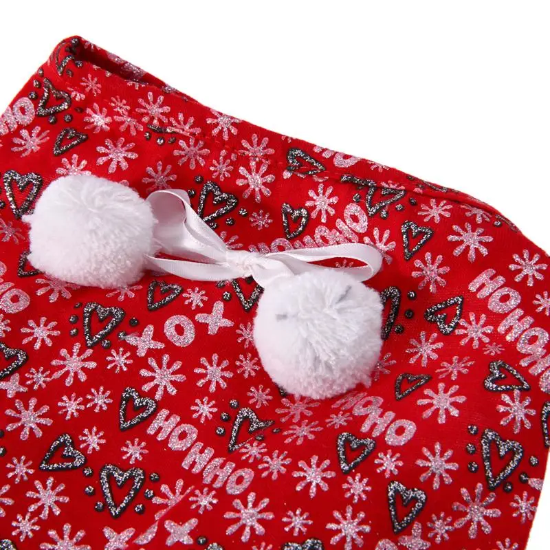 Рождественское зимнее теплое красное платье с принтом в виде букв для щенков; юбка; одежда для щенков с бантом; милое платье для свадебной вечеринки; Одежда для кошек