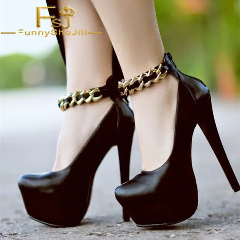 black_almond_toe_chains_platform_stiletto_heels_ankle_strap_pumps