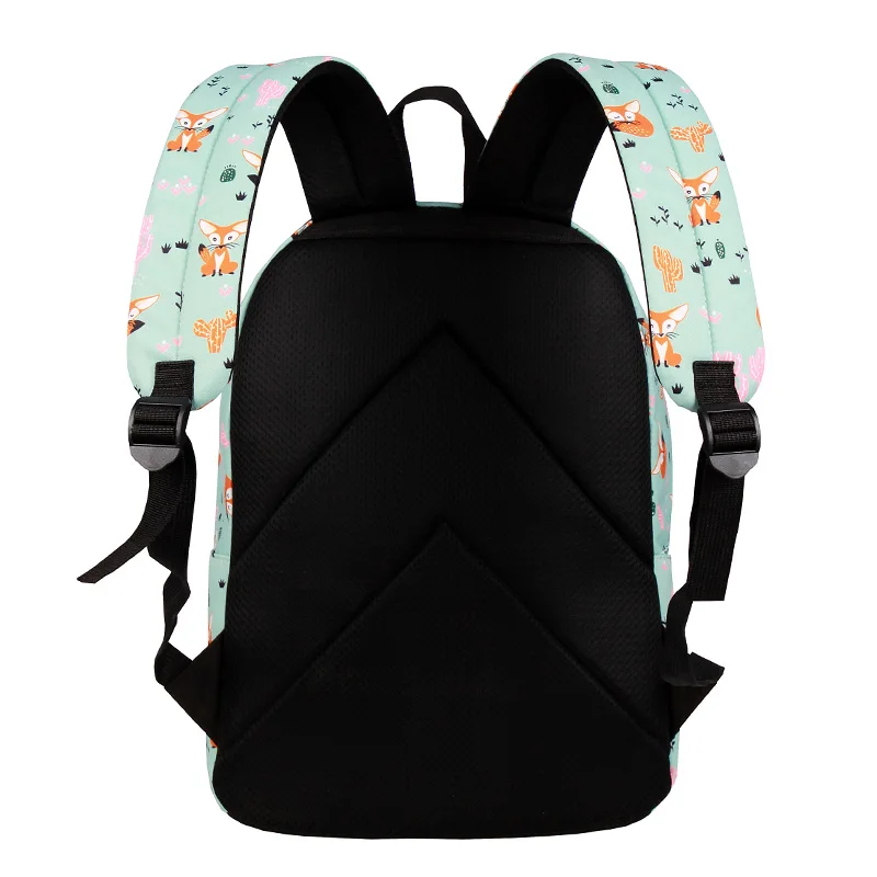  CIKER Fox Pattern Printing Backpack Female Travel Daily Laptop Student School Backpack Water Repell