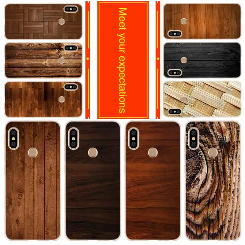 

Phone for Xiaomi Redmi go 7 6a 5a 5plus 4a 4x 3s Note 7 6 5 4 3 5a K20 pro Cover Case Wood grain