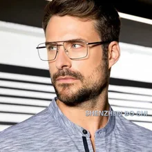 Новая модная квадратная оправа, винтажные очки для мужчин, больше размера d, большие размеры, женские очки с прозрачными линзами, оптическая оправа для очков
