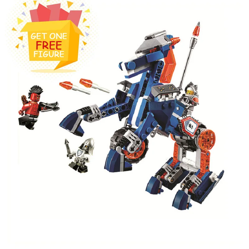 Бела pogo Совместимость legoe 70312 10485 Nexus Рыцари Лэнс меха лошадь робототехники mindstorm