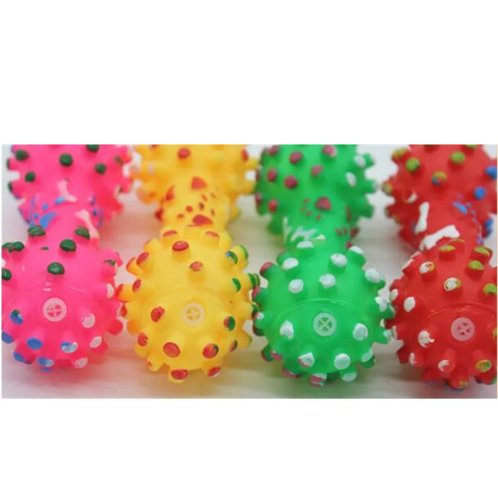 20PCS Hateli Pet Trumpet Bite-resistant Dumbbell Llatex Milk Dog Molar Toy Puzzle Fun Natural Non-toxic Rubber