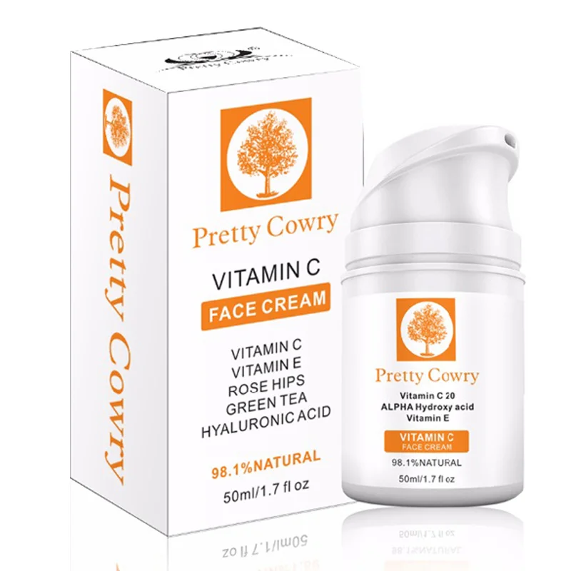 50g Vitamin C Moisturizing Face Cream Organic Retinol Whitening Anti Aging Wrinkles Moisturizer Hydration Skin Care Tool