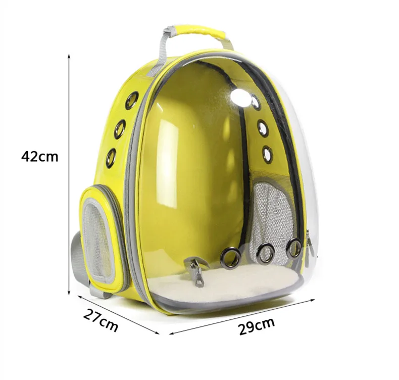 Собачий космический капсульный рюкзак, дышащая сумка для собак, прозрачный рюкзак, переноска для домашних животных, космический пакет для домашних животных, креативная сумка для собак