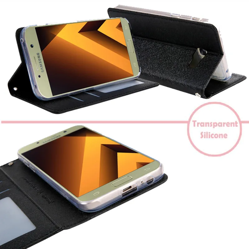 A5 2017 Coque Samsung galaxy A5 2017 cubierta de cuero Flip cartera Samsung galaxy A3 A5 2017 Hoesje Fundas