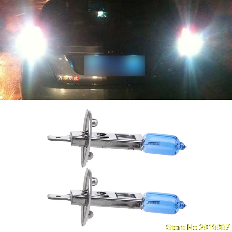 

New 1 Pair Car Headlight H1 Lamp Super White Car Halogen Bulb 100W Fog Light DC 12V Drop Shipping Support