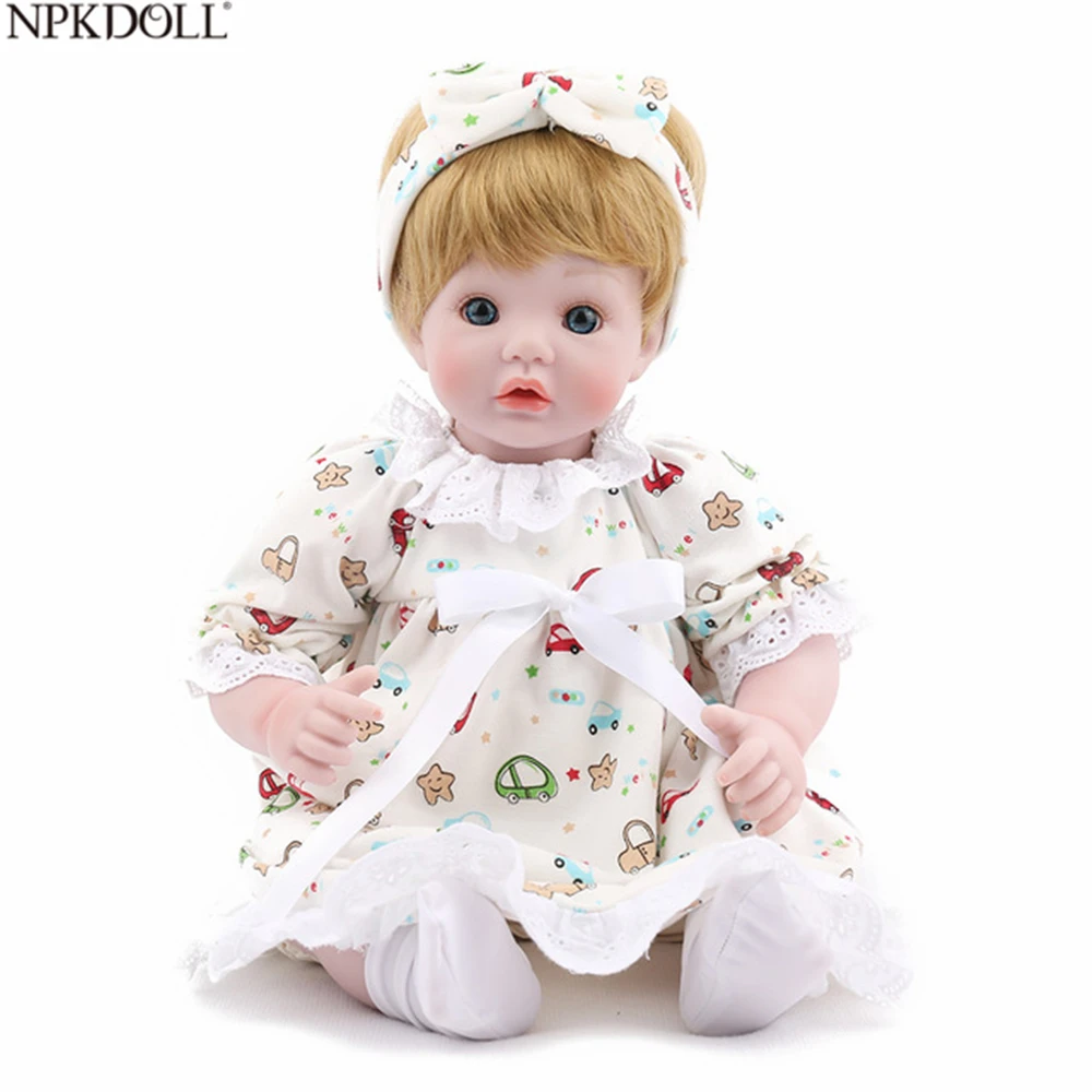 

NPKDOLL Reborn Baby 18 inch Soft Vinyl Body Doll Toys For Girl Soft Silicone 45cm Christmas Gift Lifelike Princess