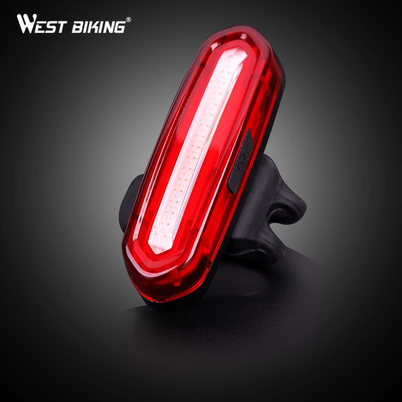 WEST BIKING USB Перезаряжаемый велосипедный светильник s горный Предупреждение ющий светильник светодиодный супер яркий сменный велосипедный usb зарядный задний светильник