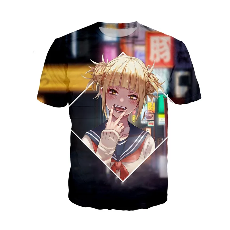 YOJULY-3D-Print-Unisex-Anime-Boku-No-My-Hero-Academia-Himiko-Toga-Casual-T-shirt-Sweatshirt