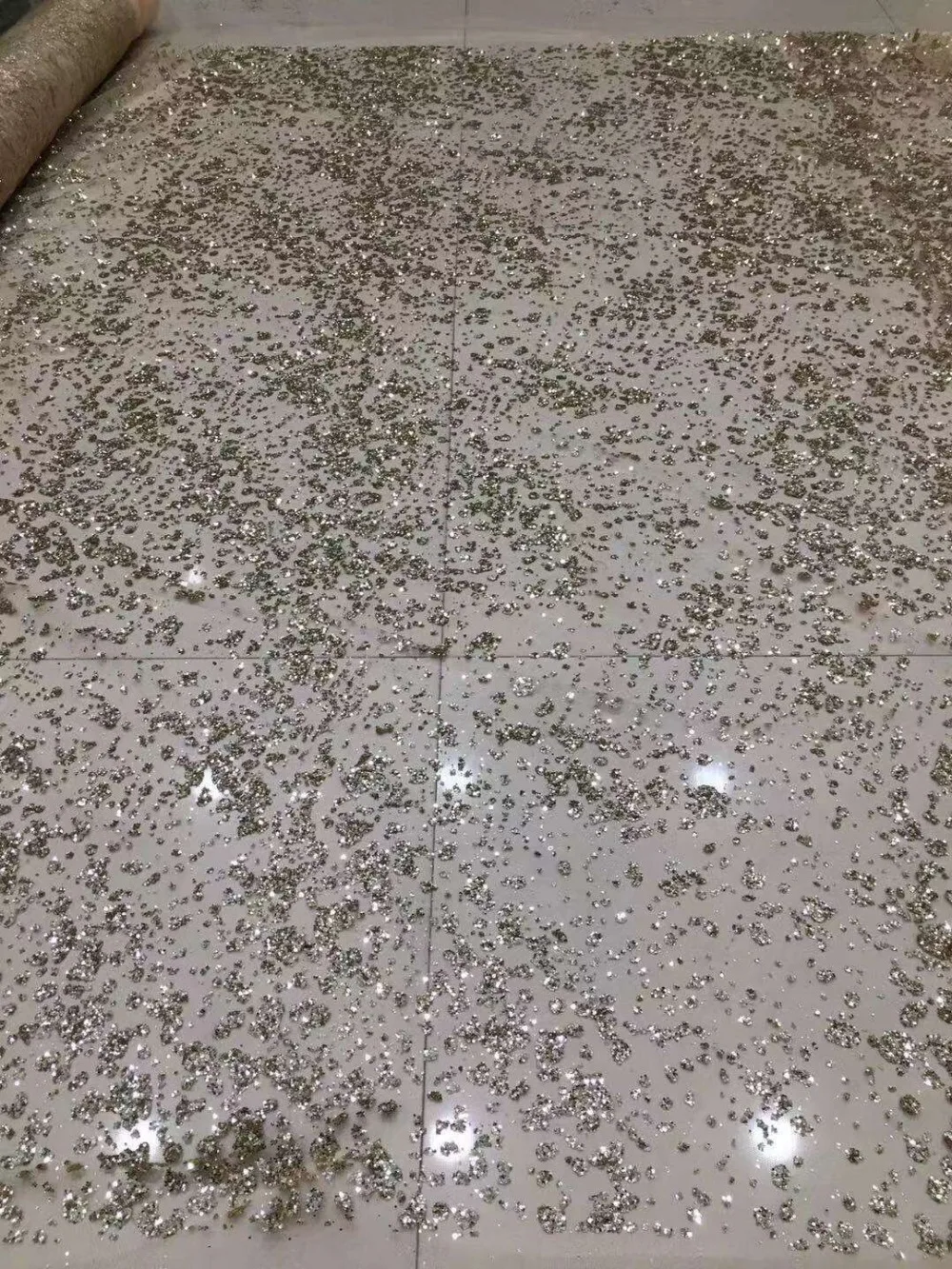 

tulle lace with glued glitter fashion DiuDiu-1.503 african glitter lace fabric for party dress 5yard/lot embroidered