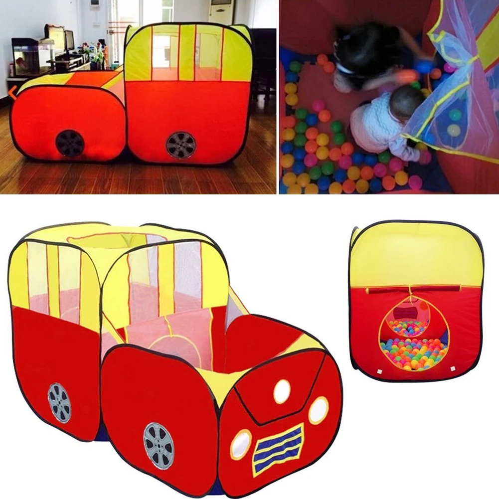 Мультяшный автомобиль, детские игрушки, палатка, модель автомобиля, игра, детская палатка, Детский милый большой игровой домик, уличная