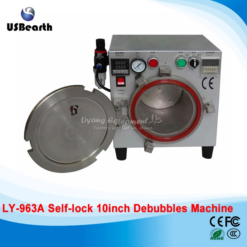 

LY 963A self-lock OCA Bubble removing Machine for 10 inch mobile LCD Screen Repair free tax to EU
