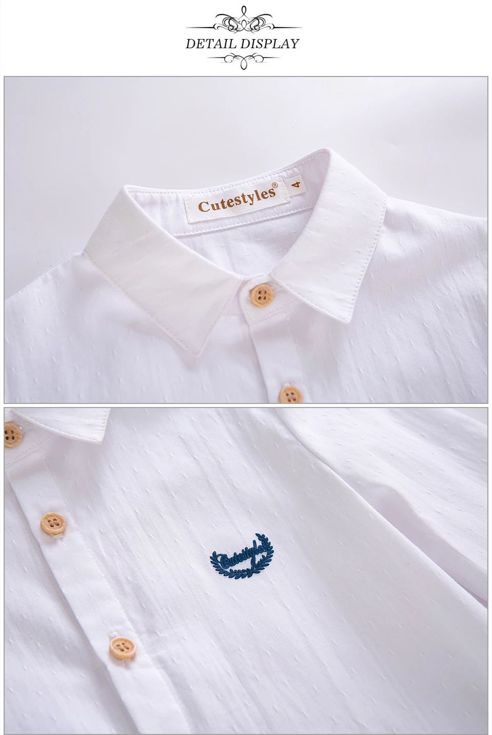 Pettigirl/комплекты одежды в горошек для мальчиков однобортные рубашки с вышитым логотипом+ брюки цвета хаки эксклюзивная повседневная детская одежда B-DMCS107-B377
