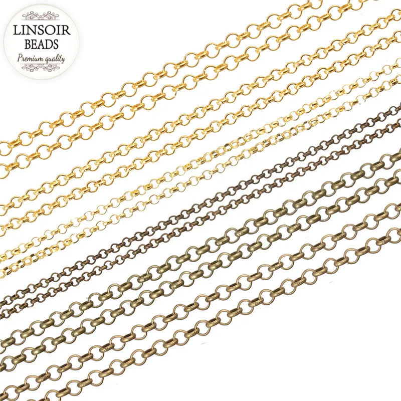 10meter in bulk Stainless Steel 1.5//2//3mm Wire Link chain Jewelry Findings DIY