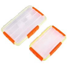 Прозрачная Коробка для рыболовных приманок рыболовные приманки Крючки снасти с тремя боковыми защелками аксессуар ящик для хранения Контейнер