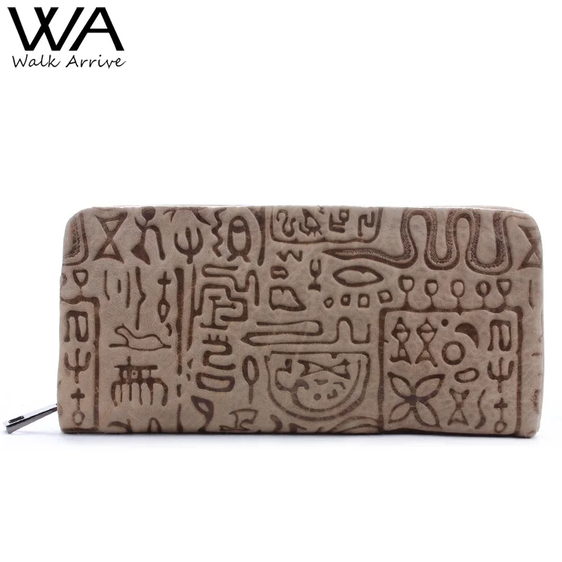 

Walk Arrive Genuine Leather Women Wallet Embossed Leather Purse Brand Design Clutch Wallet Money Bag Fashion Coins Holder
