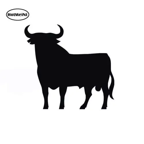 

HotMeiNi Spain Osborne Cow Silhouette Car Stickers Vinyl Bumper Decals Art Decor Black/Sliver 14x13.3cm