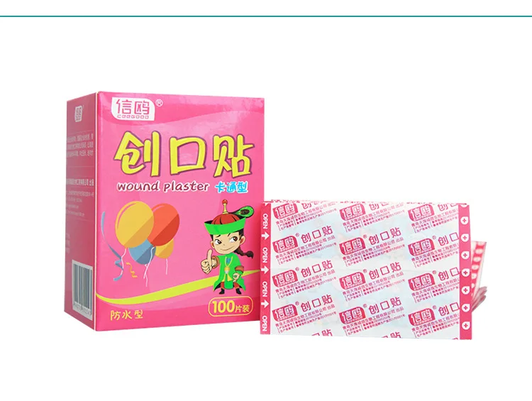 

YOOAP 100Pcs Cartoon Waterproof Bandage Band-Aid Hemostatic Adhesive For Kids Children