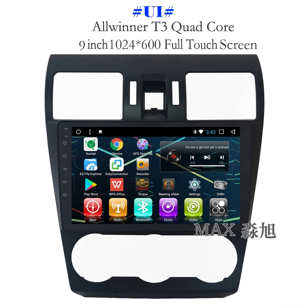 Flash Deal MAX Android 8.1.0 Car DVD Player for Subaru WRX Forester 2014 2015 2016 Car Radio RDS BT 4G WiFi SWC GPS Navigation Free Map 1