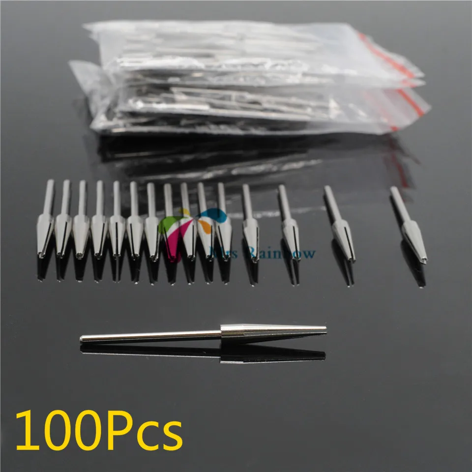 

New 100Pcs Dental Lab Split Mandrel For Jewelry Beauty Polishing Tapered 3/32 Shank