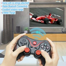 Bluetooth Wireless T3 Game Controller For Smart Phone Joystick 3.0 Android Gamepad Gaming Remote Control For PC XP/7/8/10 vr game controller wireless joystick bluetooth android gamepad portable selfie remote control for pc smart phone