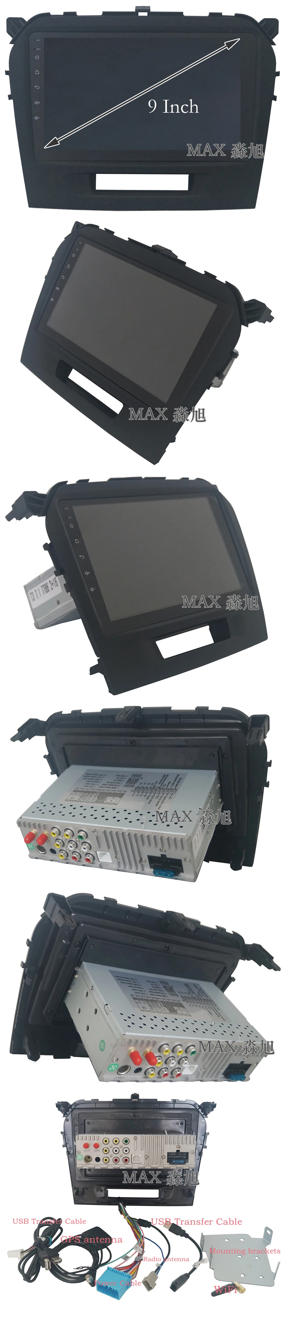 Clearance MAX Android 8.1.0 Car dvd For Suzuki Grand Vitara 2015 2016 2017 Radio RDS Bluetooth 4G WiFi SWC GPS Navigation System Free Map 1