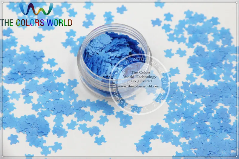 Solvent Resistant  Neon Blue Color Turtle Animal  Shape Glitter  for Nail Polish and DIY decoration 1Pack =50g