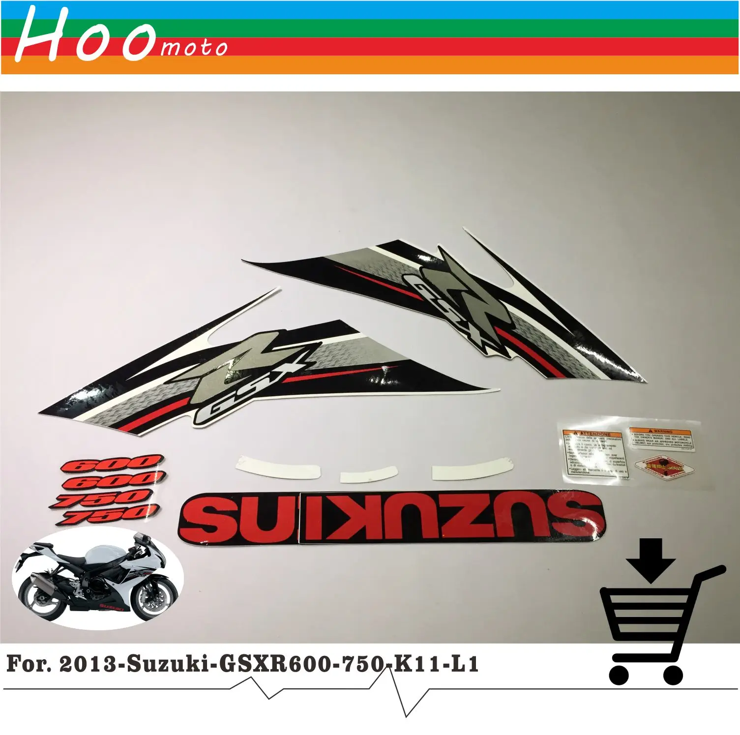 

2013 GSXR GSX R 600 750 K11 L1 High Quality Decals Sticker Motorcycle Car-styling Stickers for Suzuki Decals Sticker MOTO