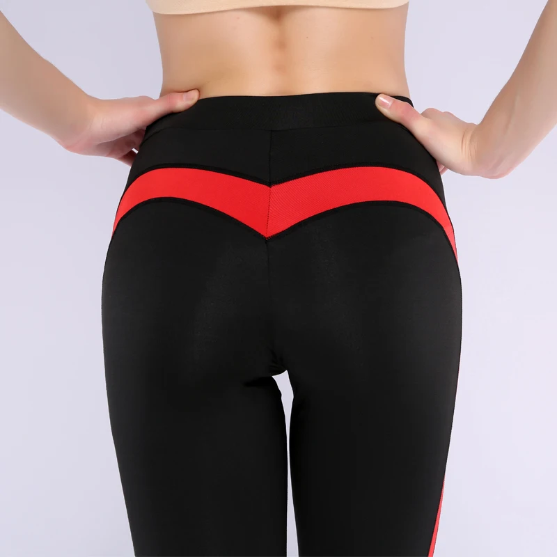 Normov Мода сердце push up Осень Леггинсы Женщины Высокая Талия Леггинсы Activewear тонкий полиэстер Леггинсы S-XL