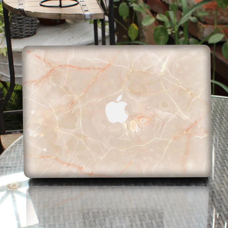 Уникальная мраморная зернистая печать кожи наклейка для ноутбука для MacBook Air Pro retina 1" 13" 1" Полное покрытие защитная наклейка для ноутбука