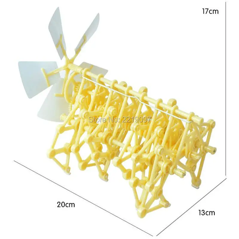 Дропшиппинг DIY 3D головоломка сила ветра зверь ходунки мощность ed ходьба сборка strandbeest модель наборы Робот Игрушки для детей подарок