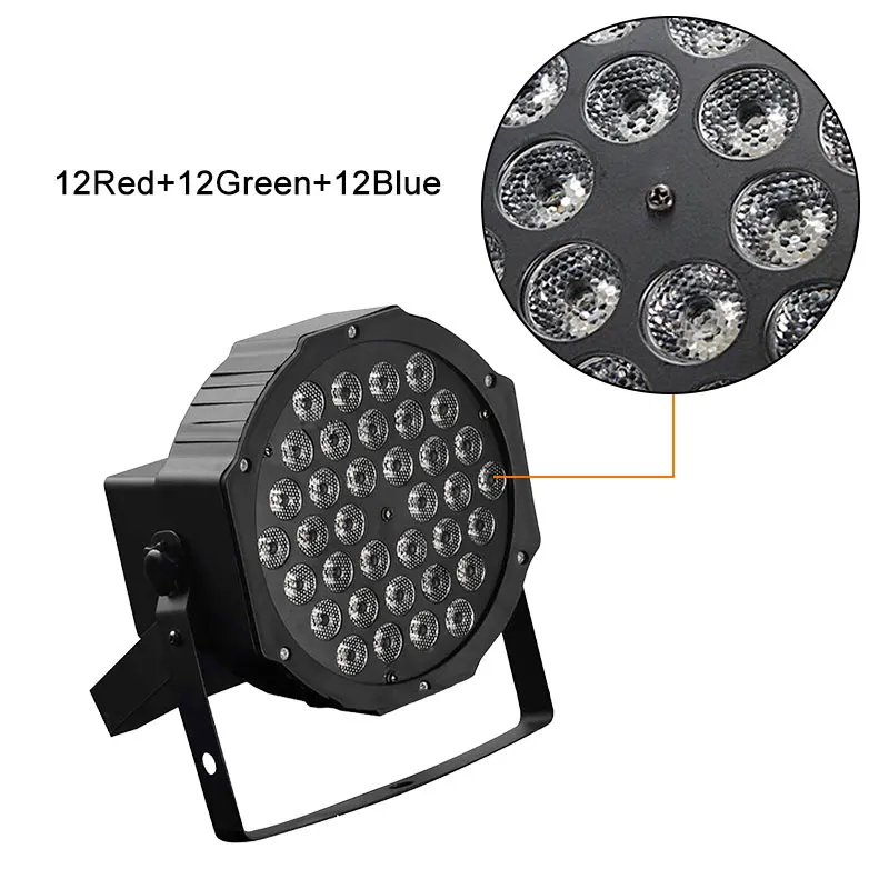 36 LED LED Stage Light RGB Crystal Magic Ball Bulb DMX Par Light 110-240V Disco Club Party Light