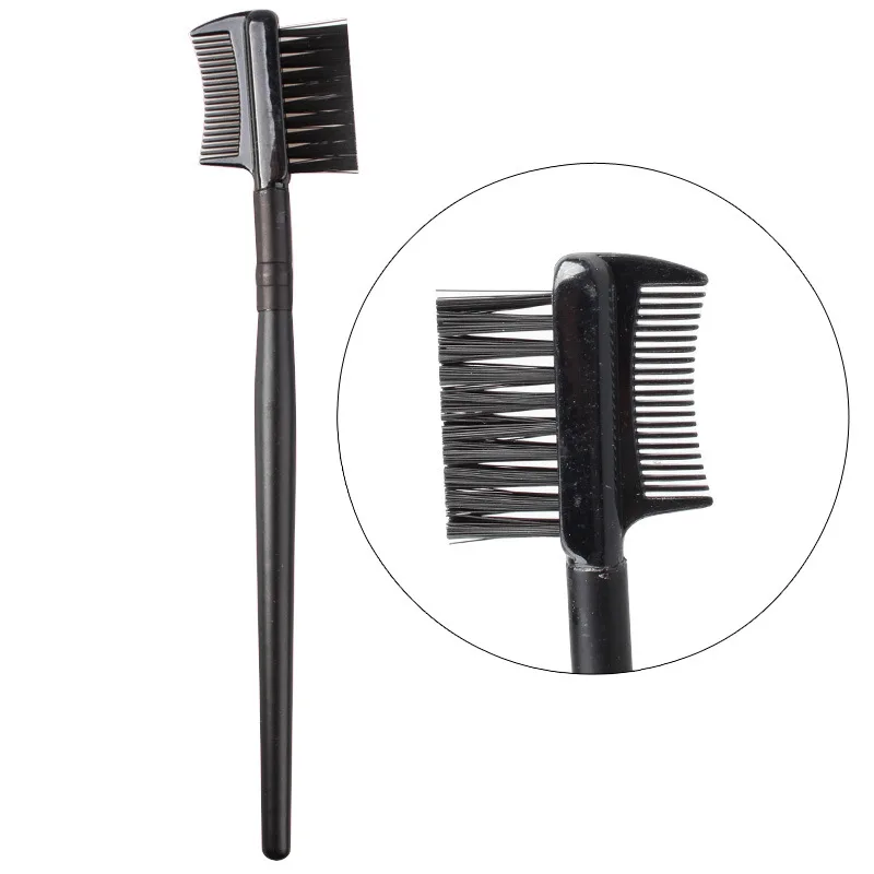 YOKPN Eyebrow Brush Black Spiral Mascara Double Head Comb Makeup Brushes Eyelash Cosmetic Tools | Красота и здоровье