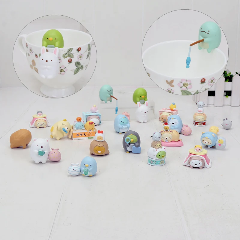 Фигурки Sumikko gurashi Tonkatsu Neko Tokage pmotor 2 5 см|Игровые фигурки и трансформеры| |