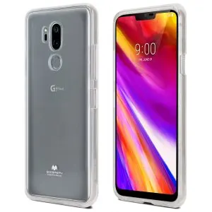 Тонкий защитный чехол-бампер из ТПУ для LG G7 ThinQ G7+ Thinq Original Mercury GOOSPERY Pearl Jelly