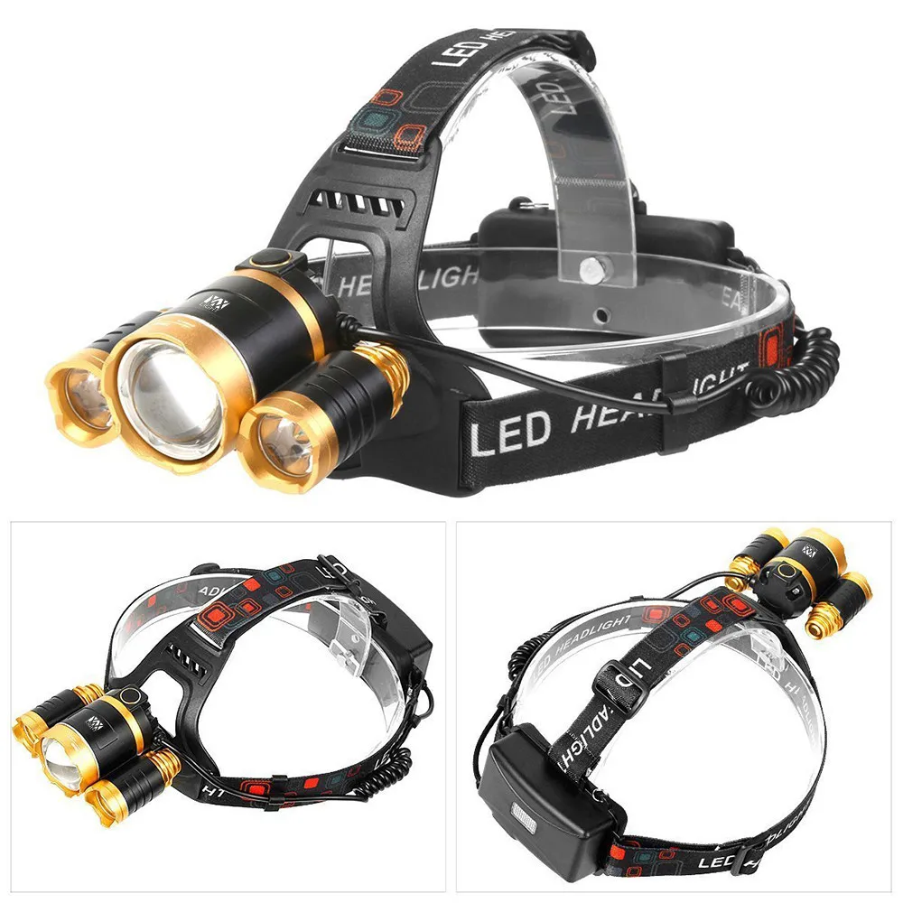 YWXLight 30W LED Headlamp Waterproof Helmet Light for Camping Hiking Outdoor Sports