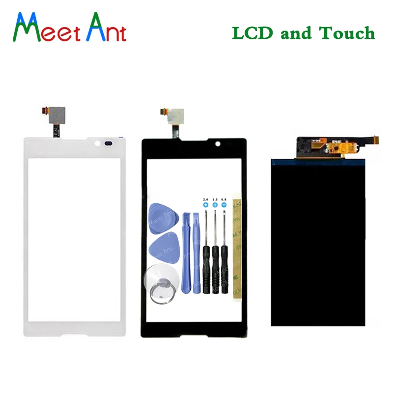 

New High Quality 5.0'' For Sony Xperia C Dual S39H S39 C2304 C2305 Lcd Display With Touch Screen Digitizer Sensor
