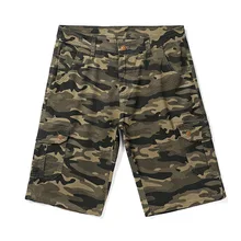 Летние популярные мужские шорты Карго, крутые камуфляжные, распродажа, хлопковые повседневные мужские короткие штаны, удобная брендовая одежда, камуфляжные мужские шорты Карго