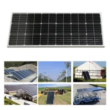 

New 100W Monocrystalline Practical Solar Power System Module Solar Panel 12V Battery Charging For Off Grid RV Boat Car battery