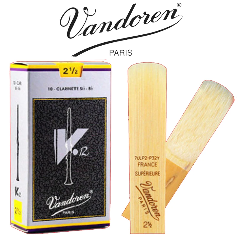 

Brand New Original Vandoren V.12 Clarinet Reeds Grey Box Bb CLARINET REEDS 2 2.5 3 3.5+