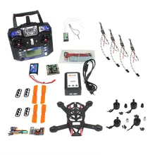 F16895-D QQ 150mm Mini RC Quadopter 3100KV Motor BLHeli + OPTO 16A ESC +Flysky 6CH Transmitter +1000MAH Battery DIY FPV Drone