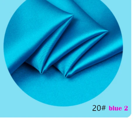 110 см в ширину 1 метр Хорошая натуральная шелковая ткань настоящая шелковая ткань 20 цветов парчовый Шелковый ткань для платья DIY свадебная одежда - Цвет: 20 blue 2