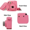 For Fujifilm Instax Mini 8 Mini 9 Camera PU Leather Color Bag Instax Mini case with Shoulder Strap Transparent Crystal Cover ► Photo 3/6