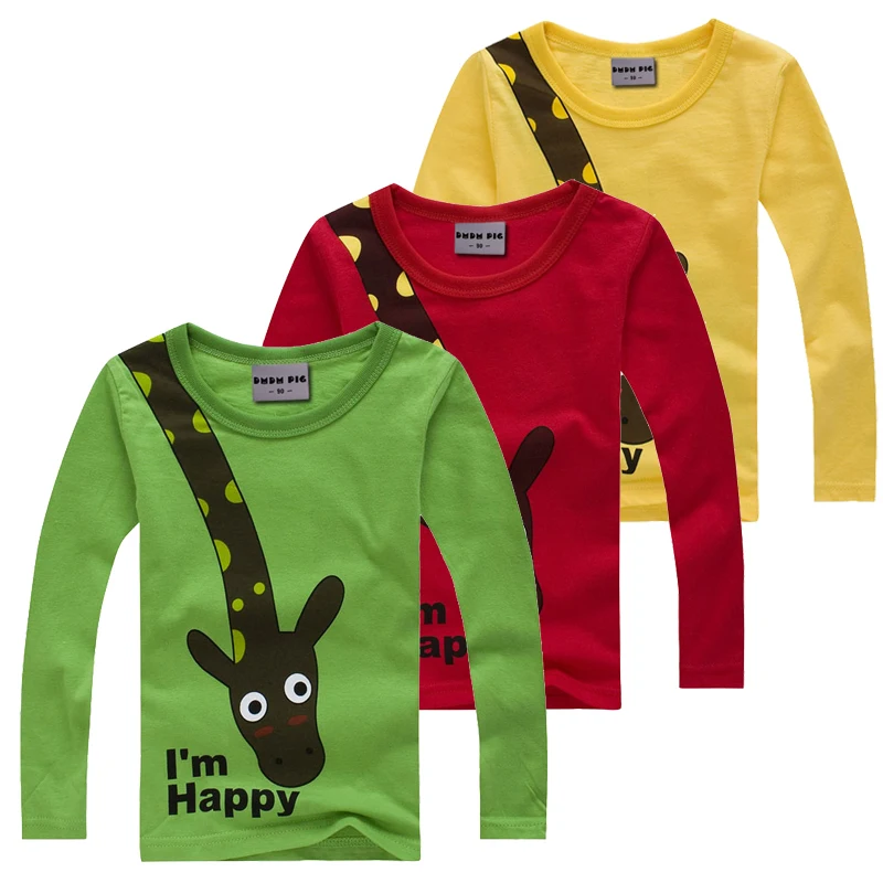 Boy T shirt Long Sleeve T Shirts Bottoming T shirts For Boys Girls Tops